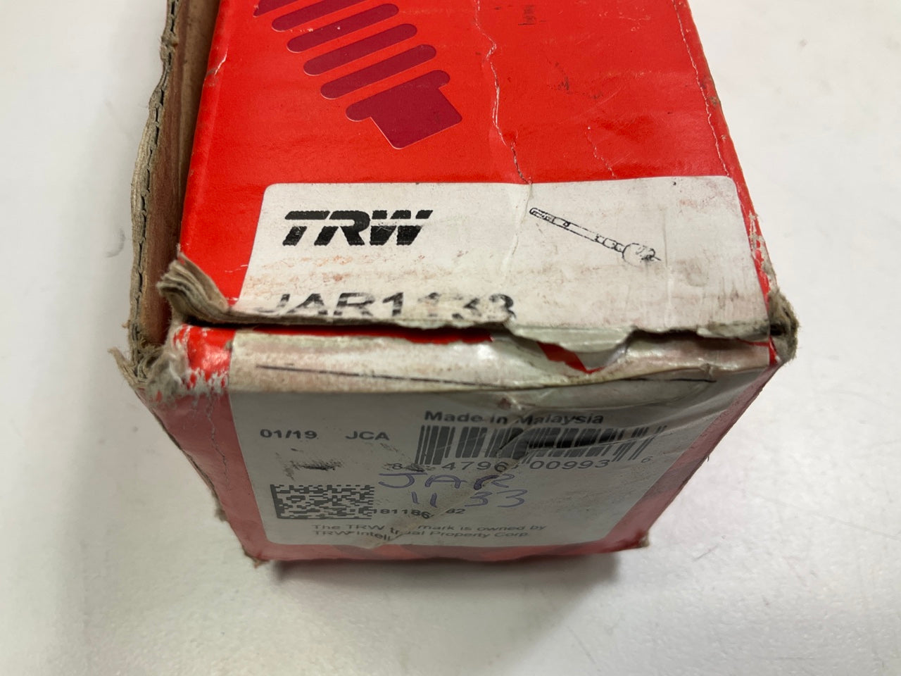 MISSING HARDWARE - TRW JAR1133 Front Inner Steering Tie Rod End