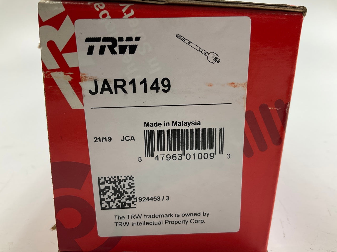 TRW JAR1149 Front Inner Steering Tie Rod End For 1990-1997 Subaru Legacy