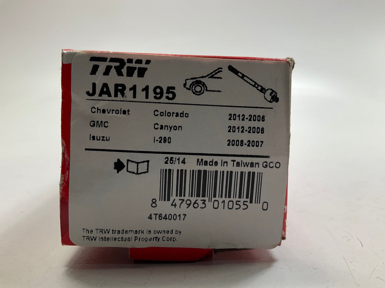 TRW JAR1195 Front Inner Steering Tie Rod End