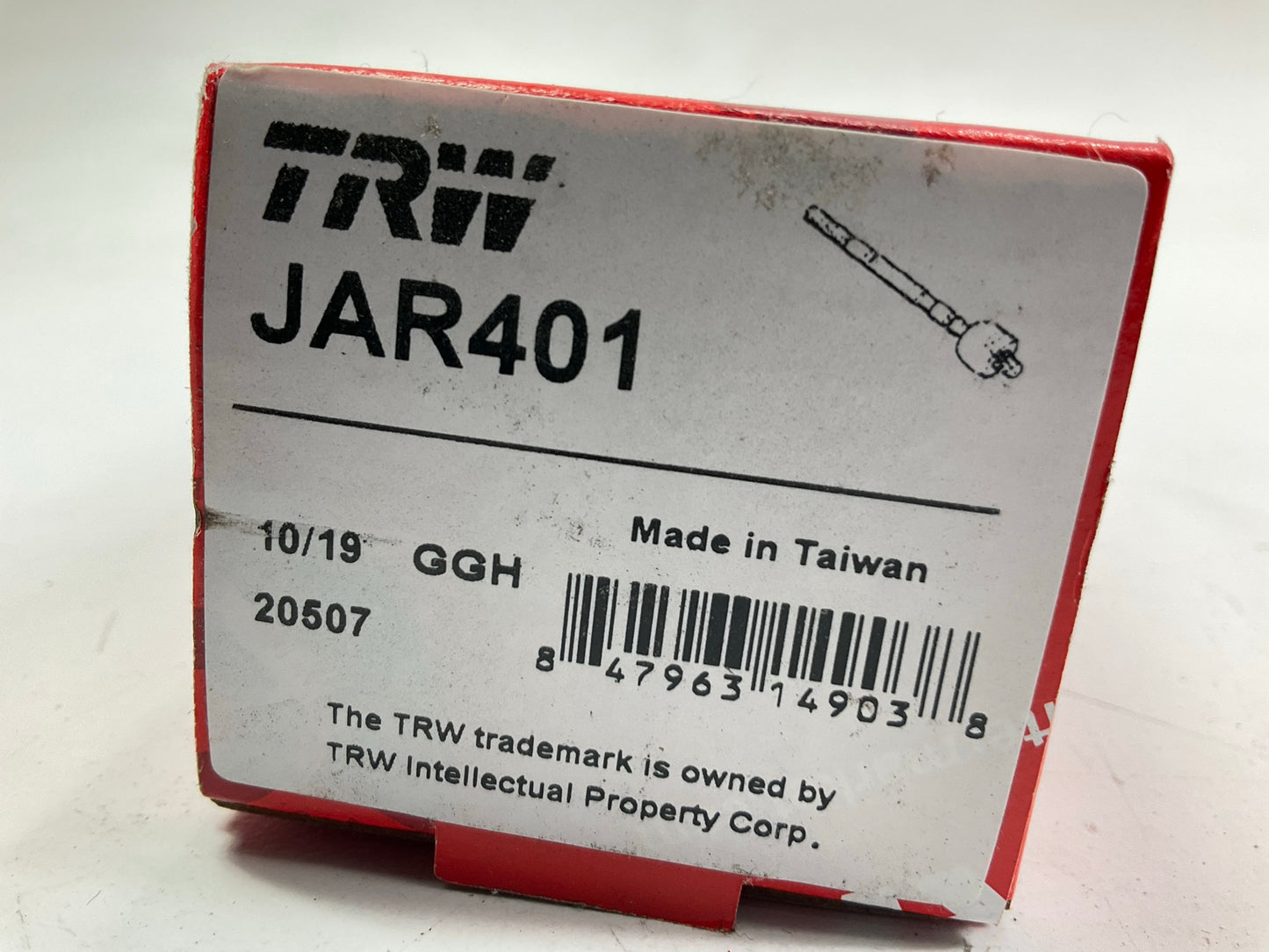 (2) TRW JAR401 Inner Steering Tie Rod Ends For 2009-2010 Lincoln MKS