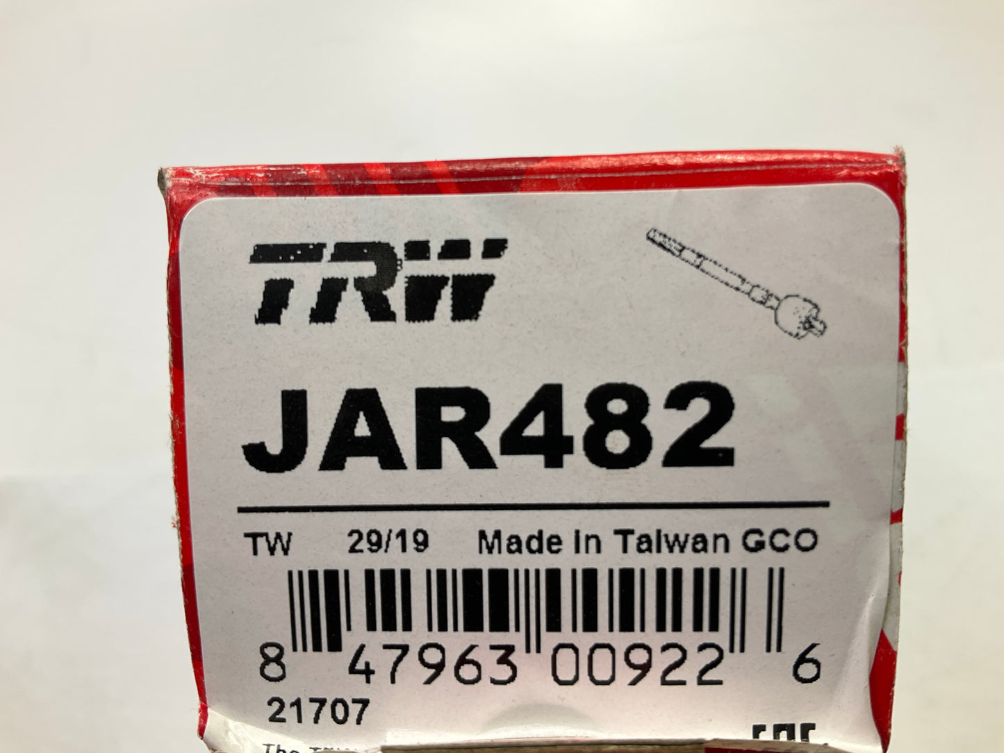 TRW JAR482 Inner Tie Rod End For 1991-1995 Acura Legend