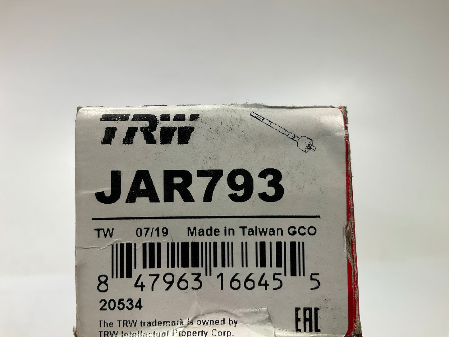 TRW JAR793 Front Steering Tie Rod End For 1993-1995 Mazda RX-7