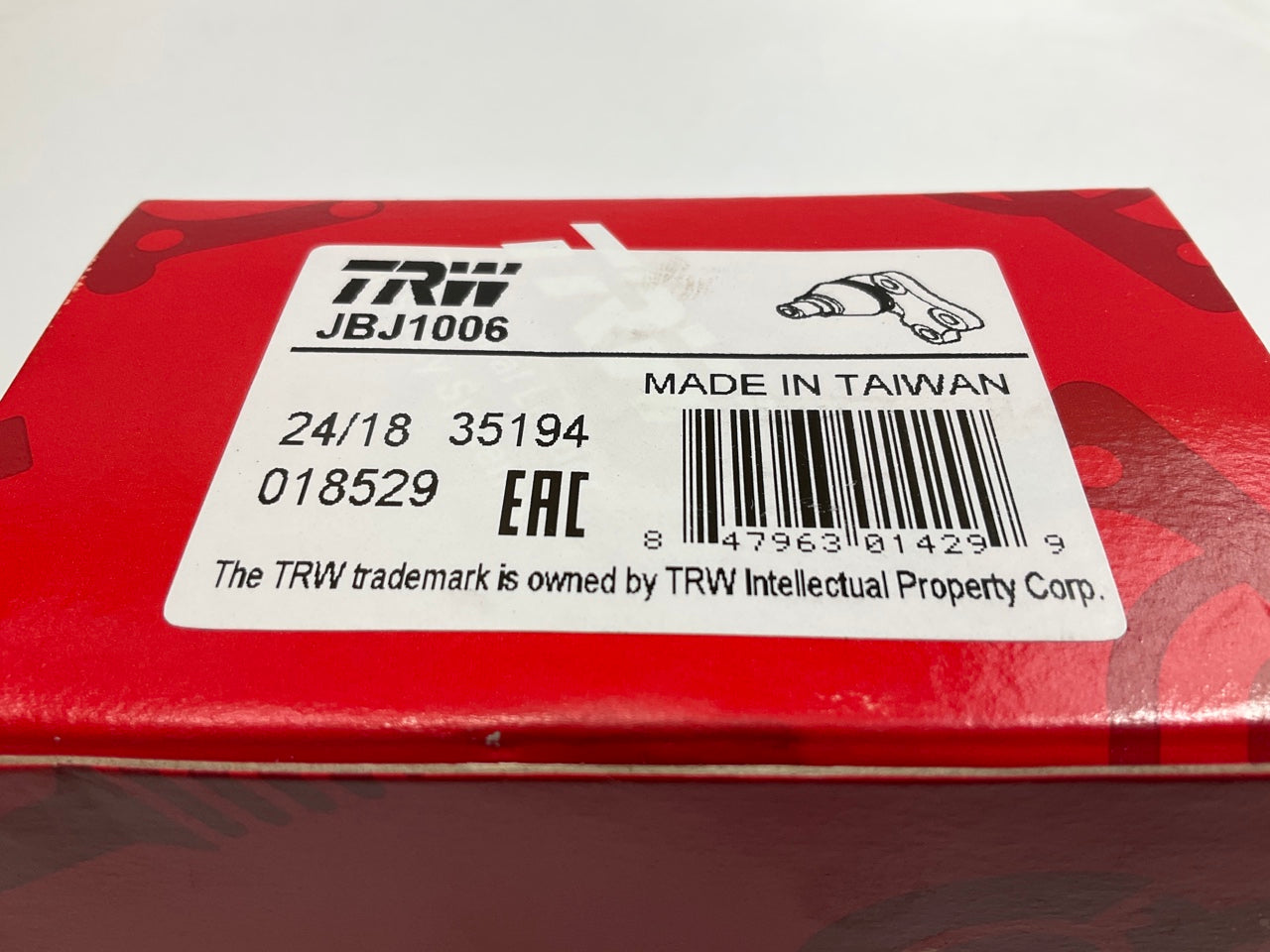 (2) TRW JBJ1006 Front Upper Suspension Ball Joint