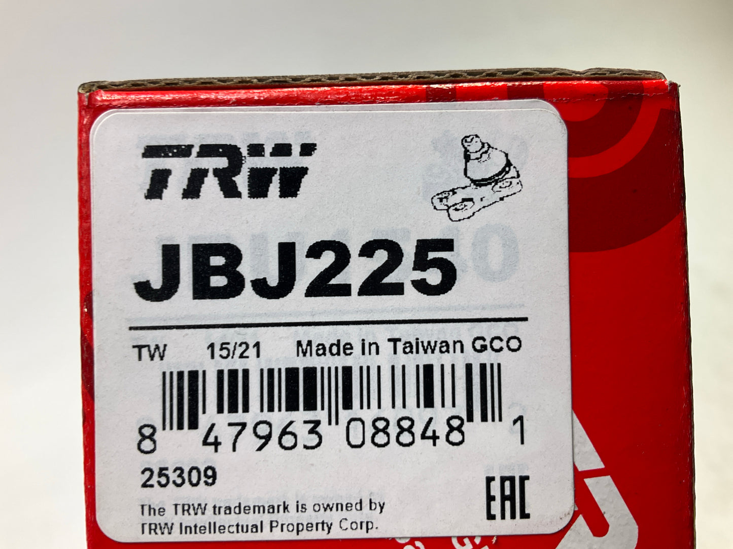 (2) TRW JBJ225 Front Lower Ball Joint For 2004-2009 Nissan Quest