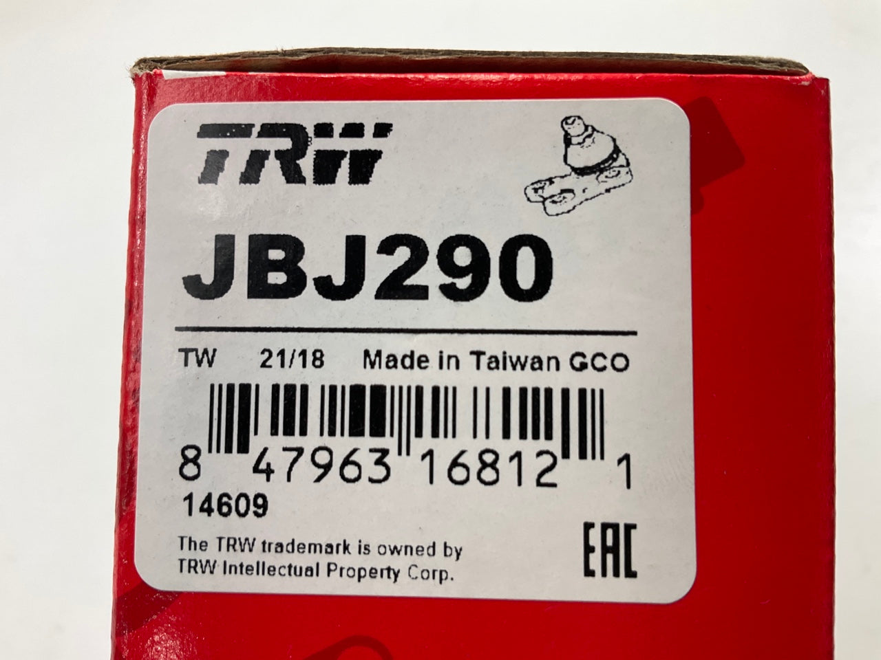 TRW JBJ290 Front Lower Ball Joint For 1987-1994 Subaru Justy