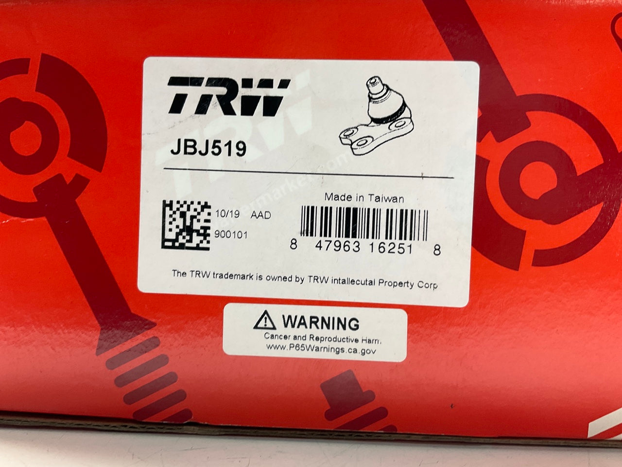 TRW JBJ519 Front Right Lower Suspension Ball Joint For 1998-2000 Lexus LS400