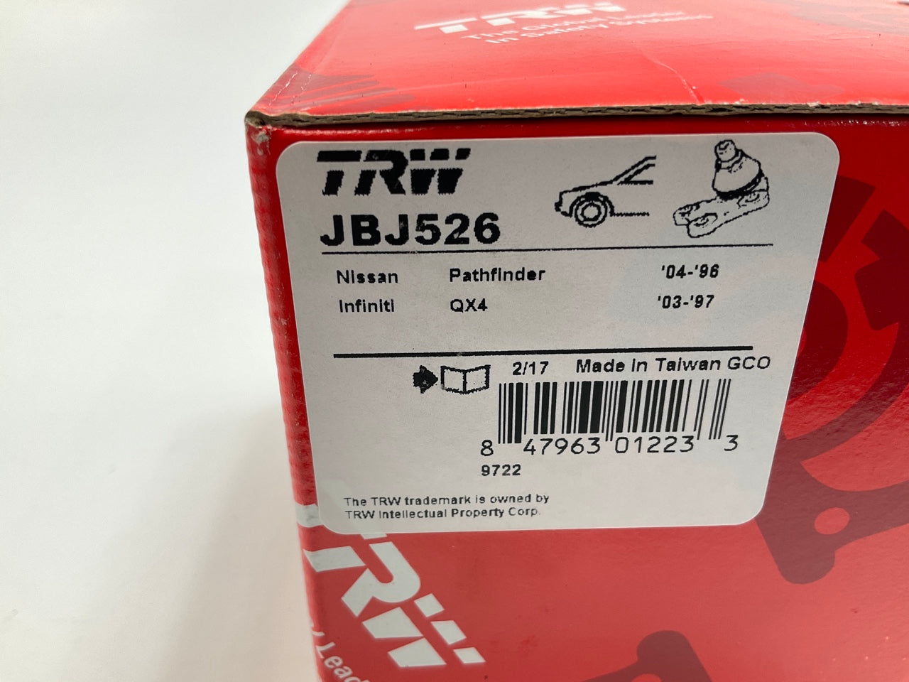 (2) TRW JBJ526 Front Lower Ball Joint For 1997-2003 INFINITI QX4