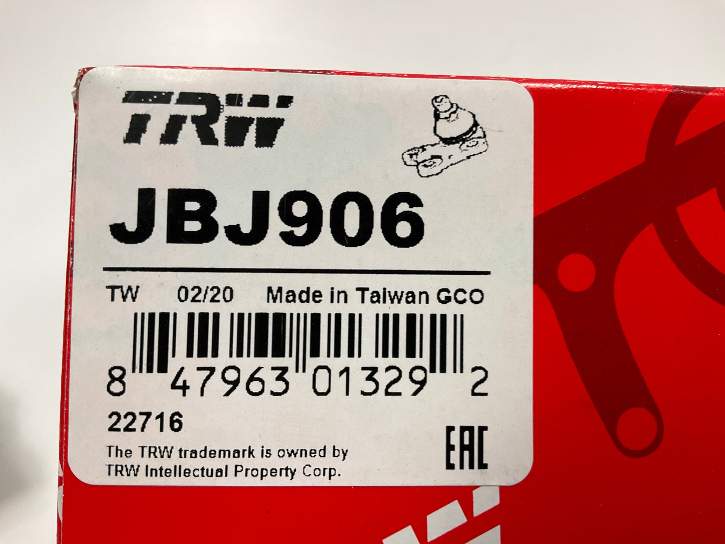 (2) TRW JBJ906 Front Lower Ball Joint For 1997-99 Dodge Dakota, Durango