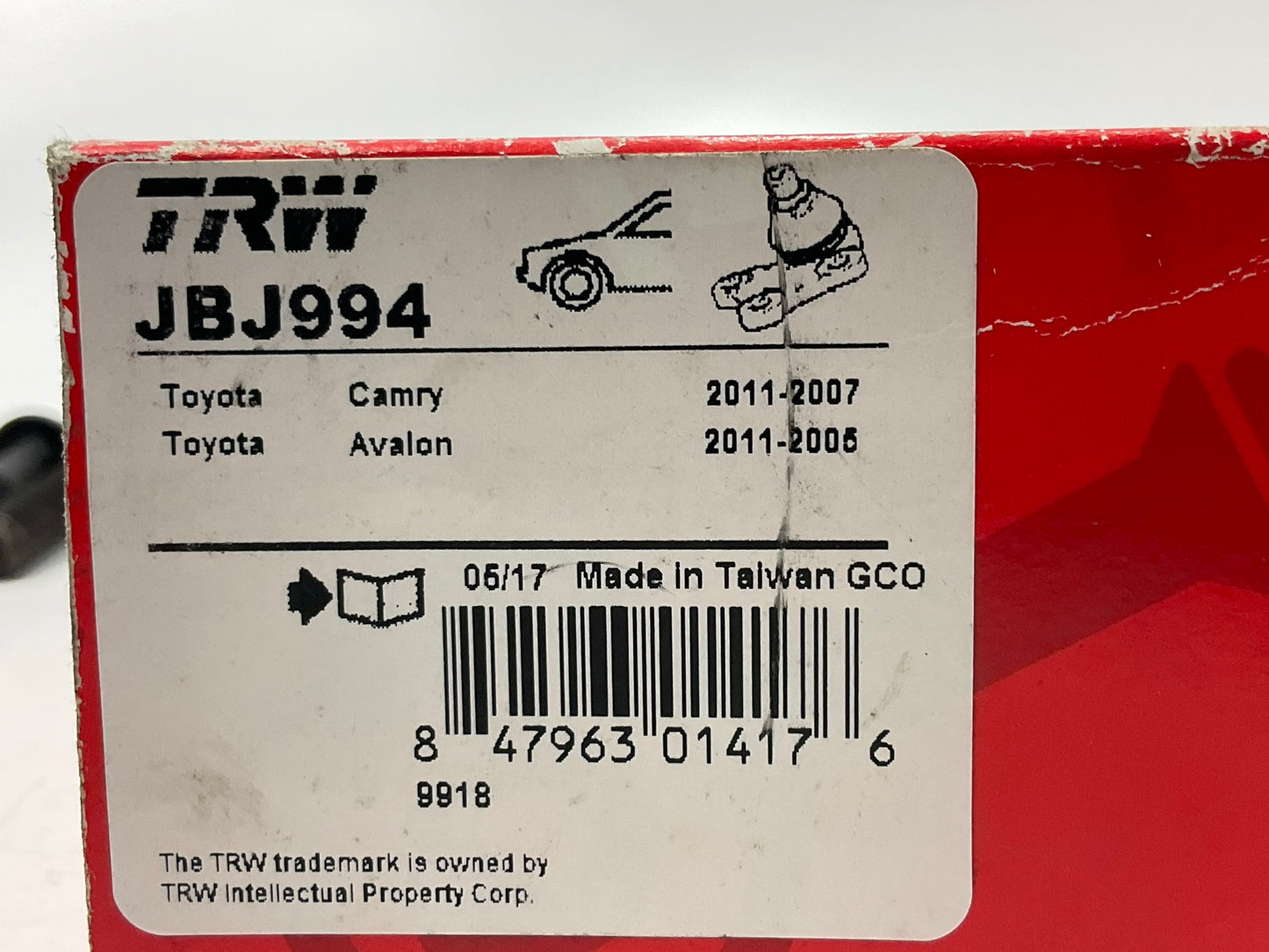 TRW JBJ994 Front Lower Ball Joint For 1992-1993 Mazda MX-3