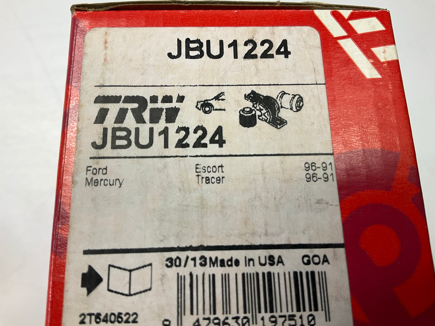 TRW JBU1224 Front Suspension Stabilizer Sway Bar Bushing 1991-96 Escort, Tracer