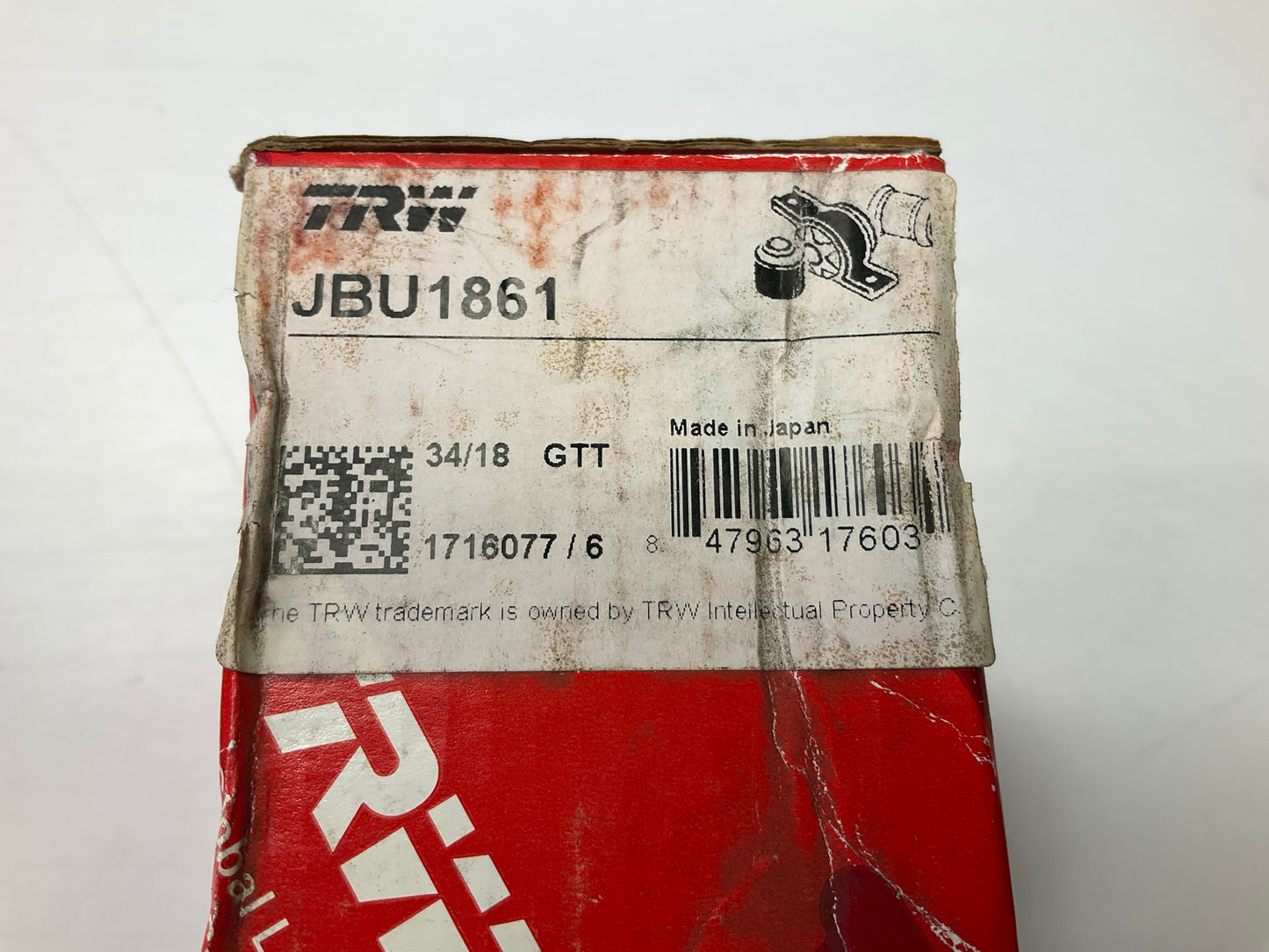 (2) TRW JBU1861 Front Lower Forward Suspension Control Arm Bushing