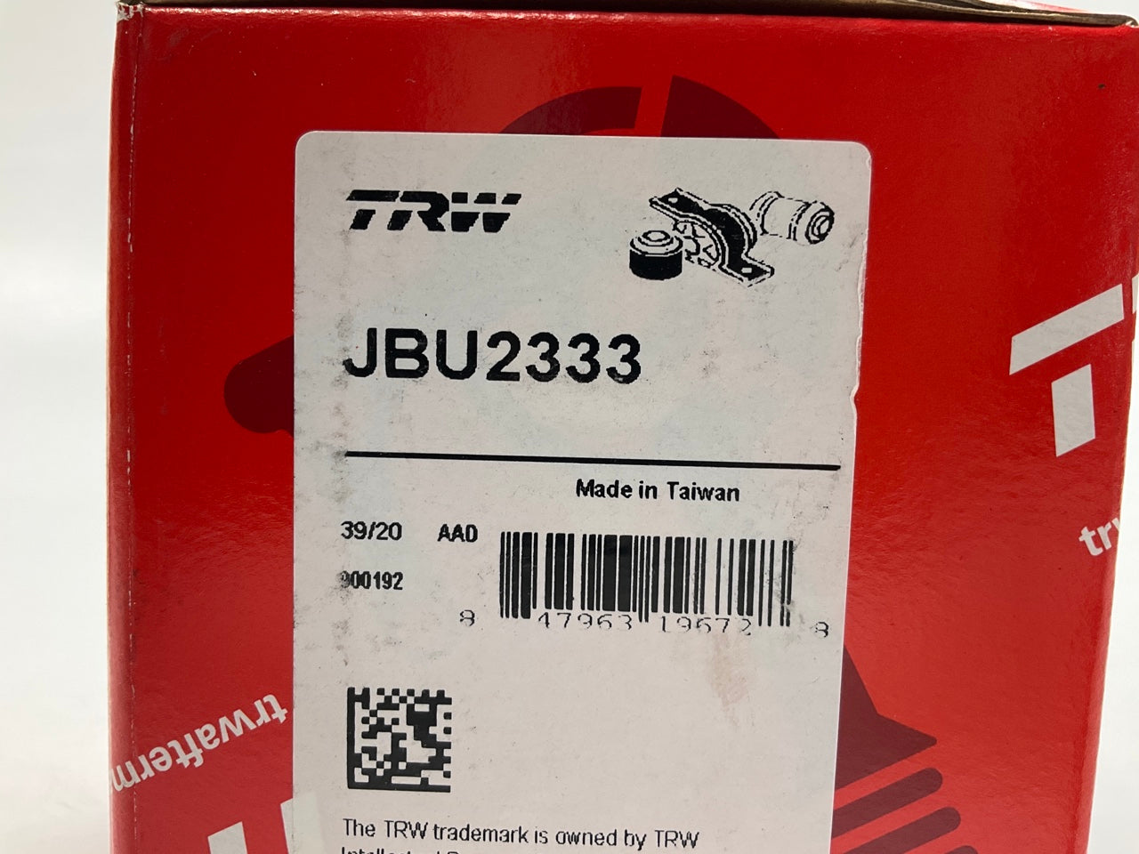 TRW JBU2333 Rear Suspension Stabilizer Bar Bushing Kit For 2009-2010 Hummer H3T