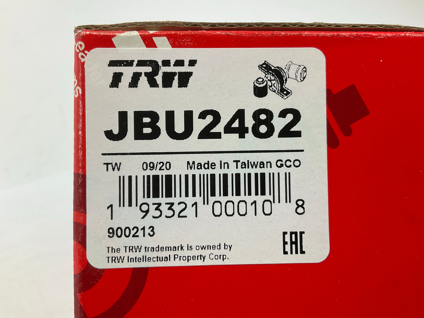 TRW JBU2482 Suspension Control Arm Bushing, Front Lower Rearward