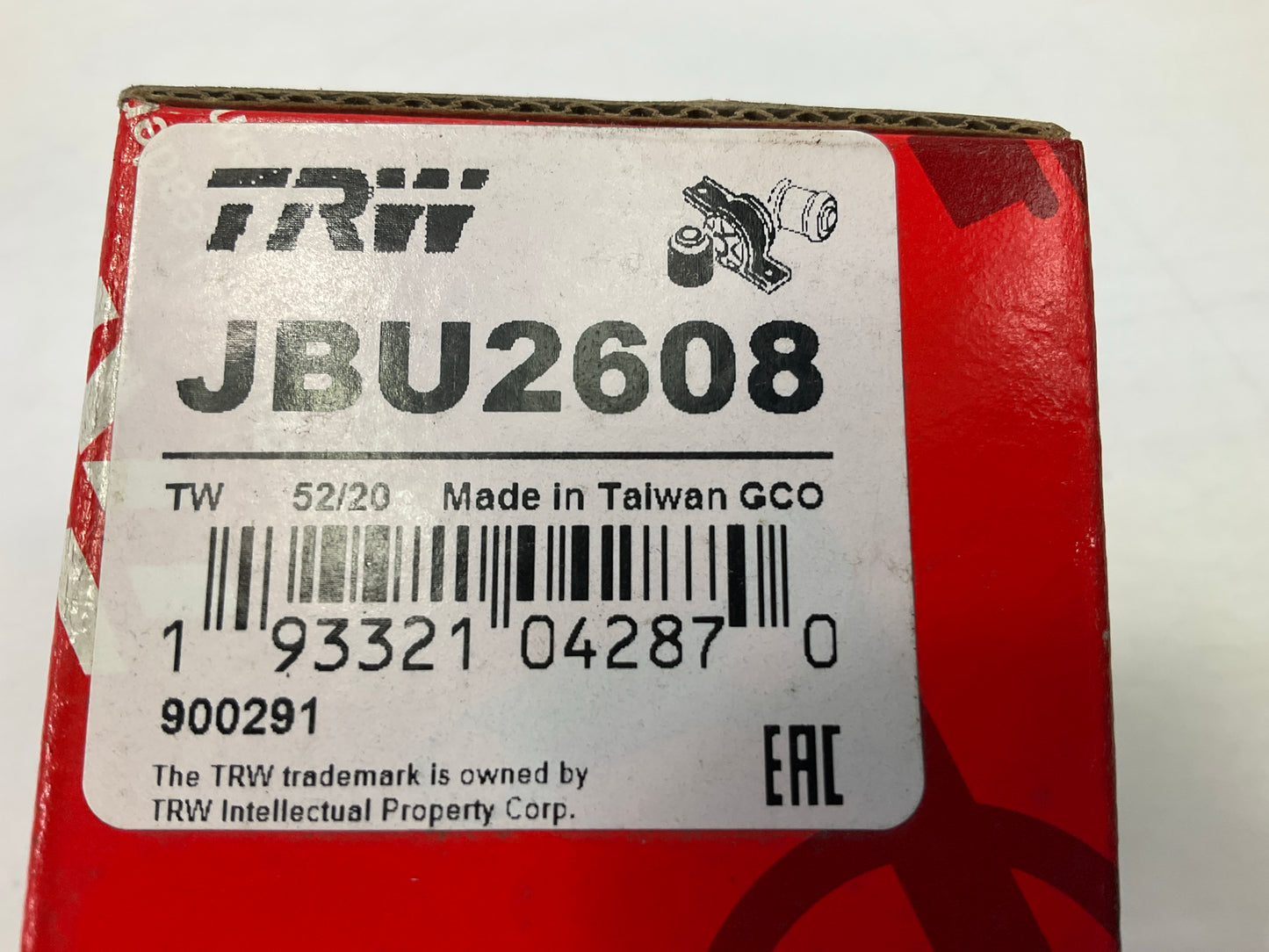 (2) TRW JBU2608 Front Lower Rear Suspension Control Arm Bushing