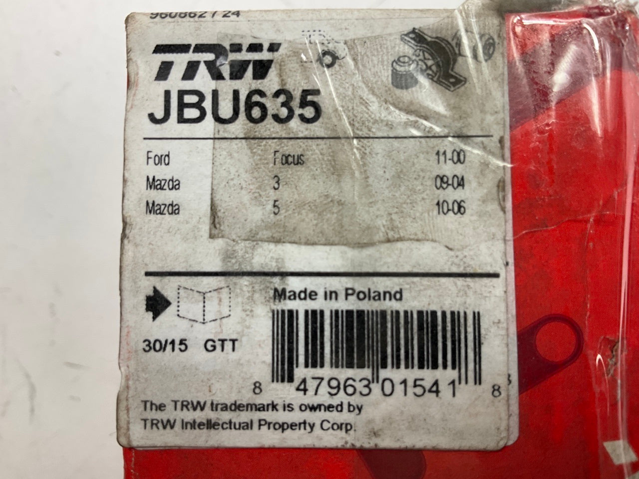 TRW JBU635 Rear Suspension Control Arm Bushing
