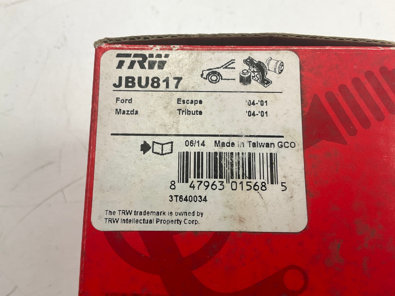 TRW JBU817 Front Lower Rearward Control Arm Bushing For 2001-2004 Ford Escape