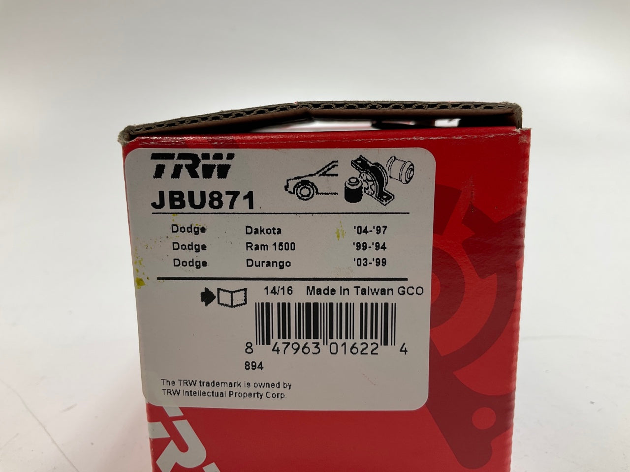TRW JBU871 Front Upper Suspension Control Arm Bushing Kit