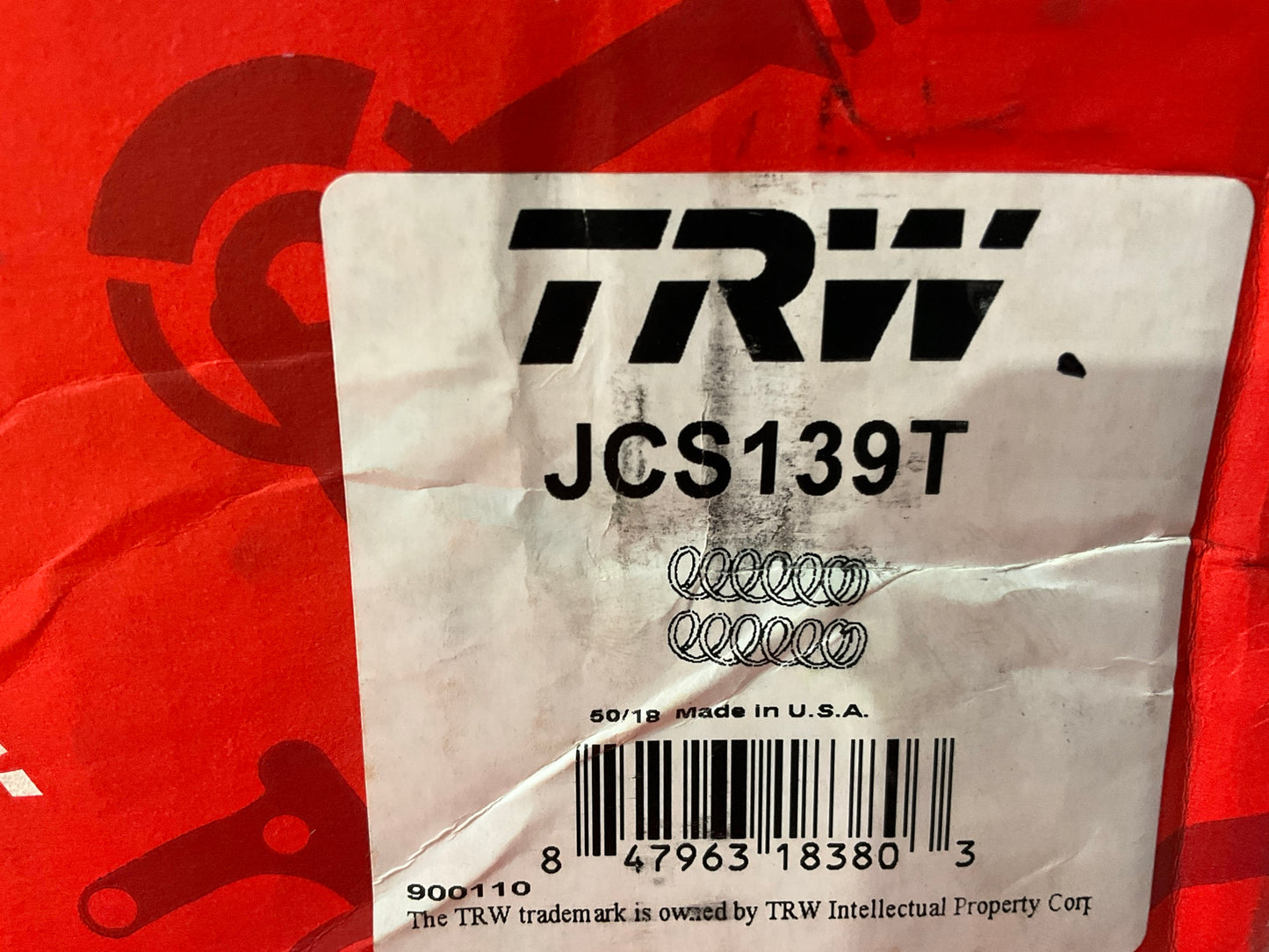 TRW JCS139T Rear Coil Spring Set For 1997-2003 Pontiac Grand Prix