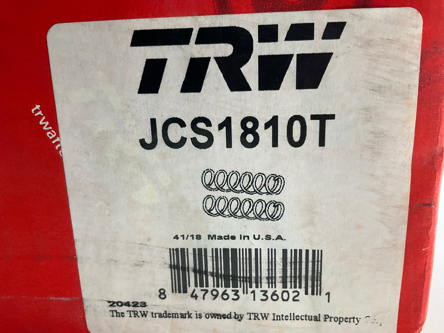 TRW JCS1810T Front Coil Springs For 1995-1996 Beretta, Corsica, 95-98 Grand Am