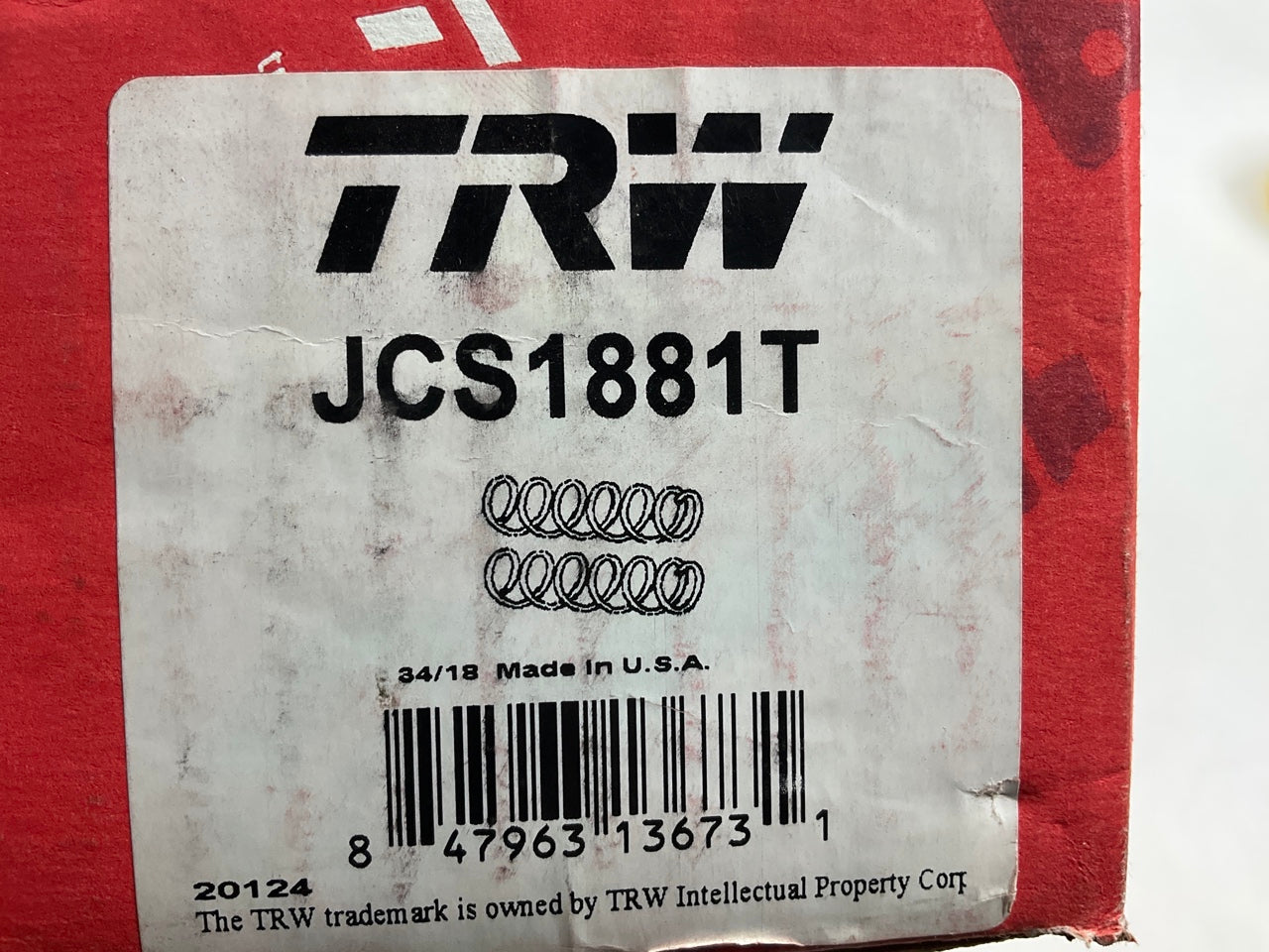 TRW JCS1881T Front Coil Springs For 2005-2006 Toyota Corolla