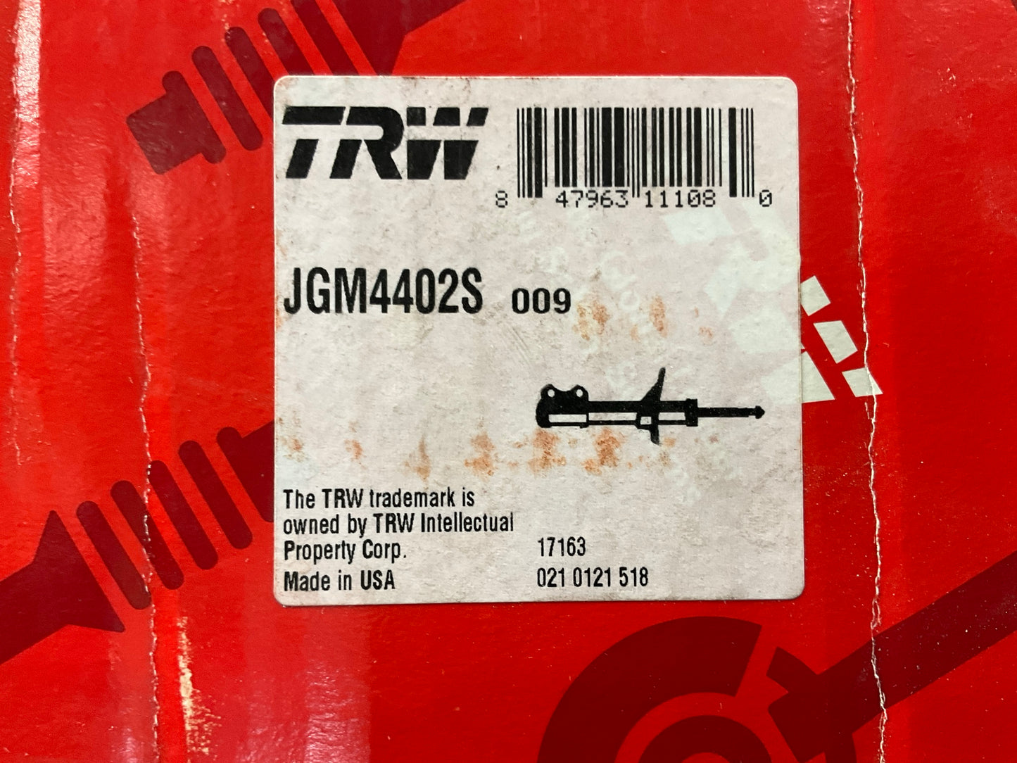 TRW JGM4402S Front Suspension Strut For 2004-2008 Chrysler Pacifica