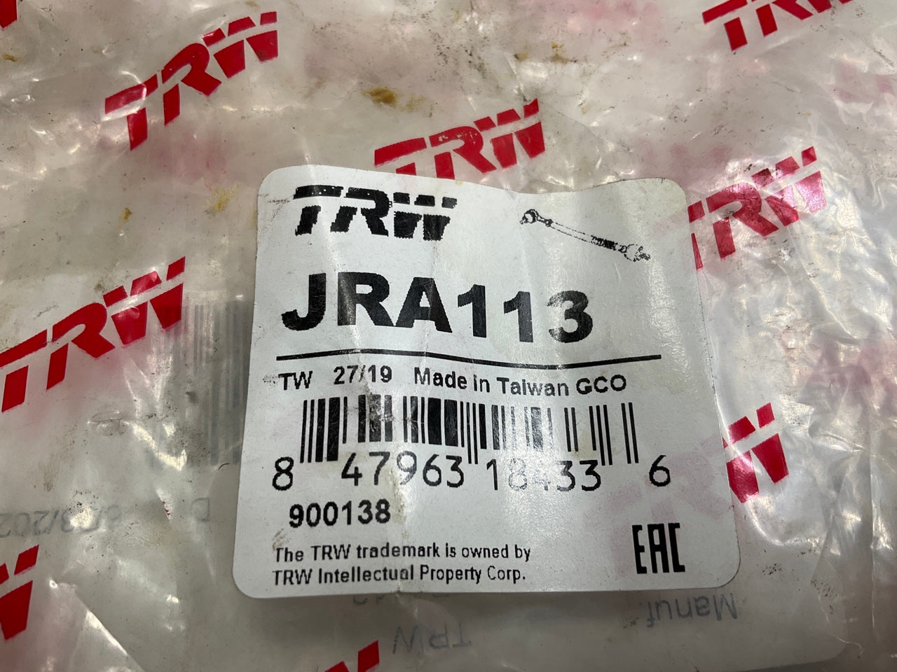 TRW JRA113 Steering Tie Rod End Assembly, Front Right