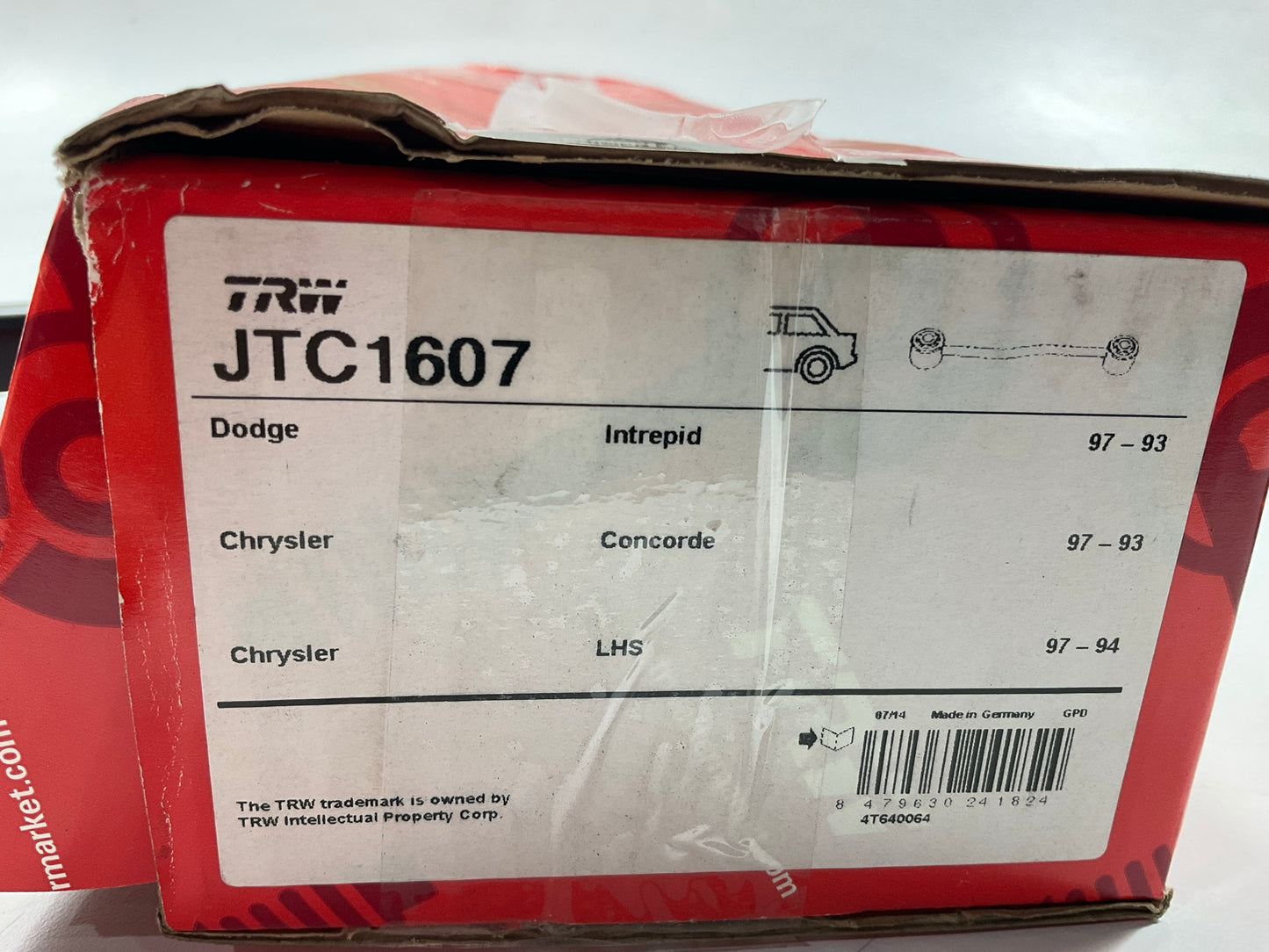 (2) TRW JTC1607 Rear Suspension Trailing Arm 1993-97 Concorde, Intrepid, Vision