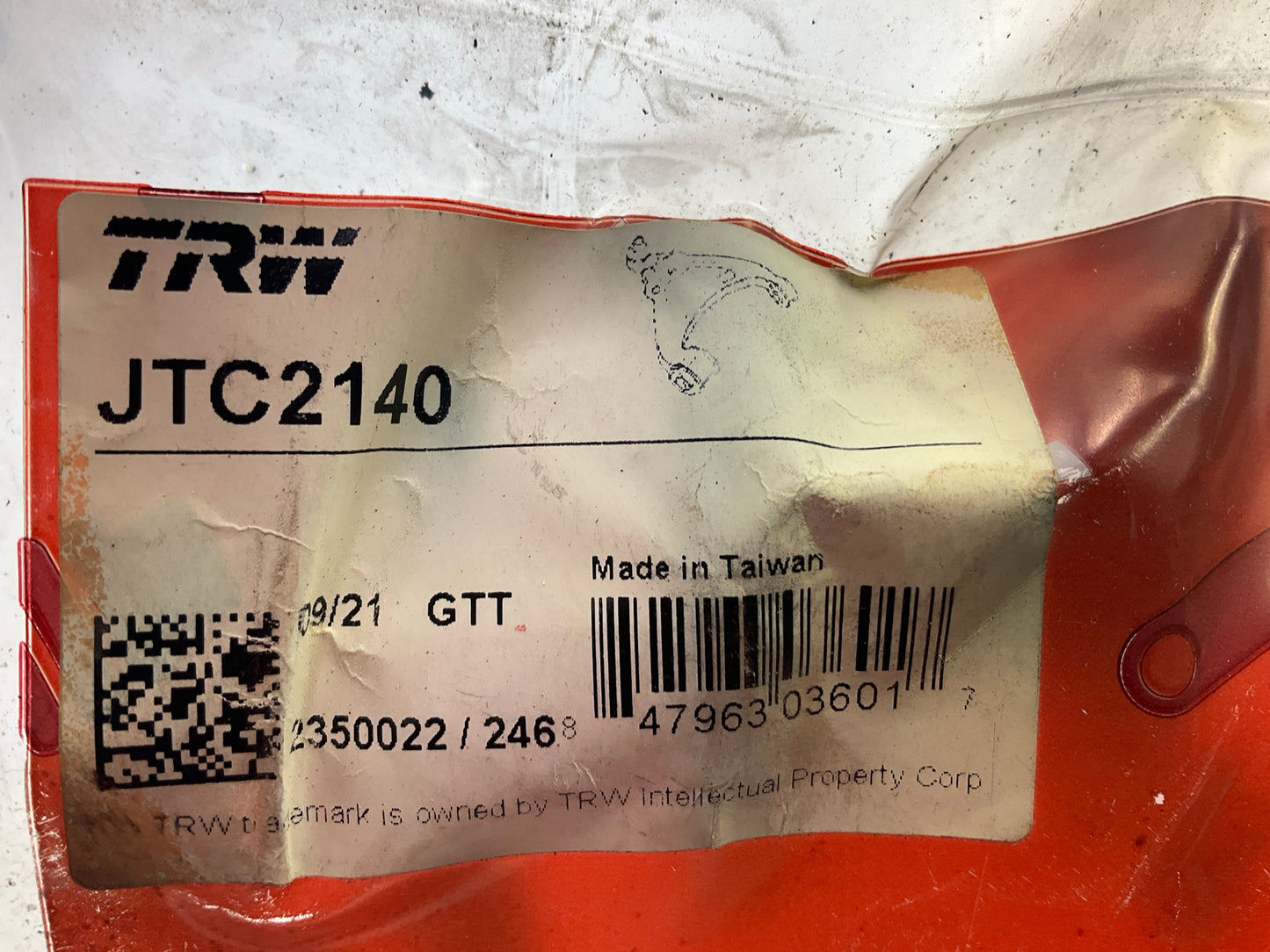 TRW JTC2140 Front Right Suspension Control Arm For 2007-17 Jeep Compass, Patriot