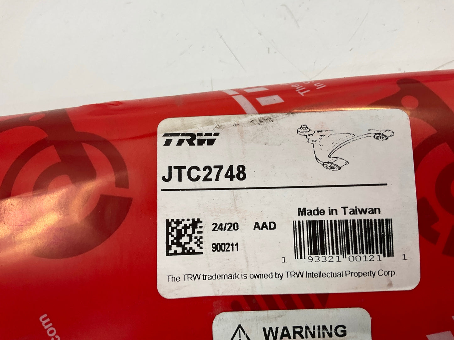 TRW JTC2748 Front Right Lower Suspension Control Arm & Ball Joint Assembly