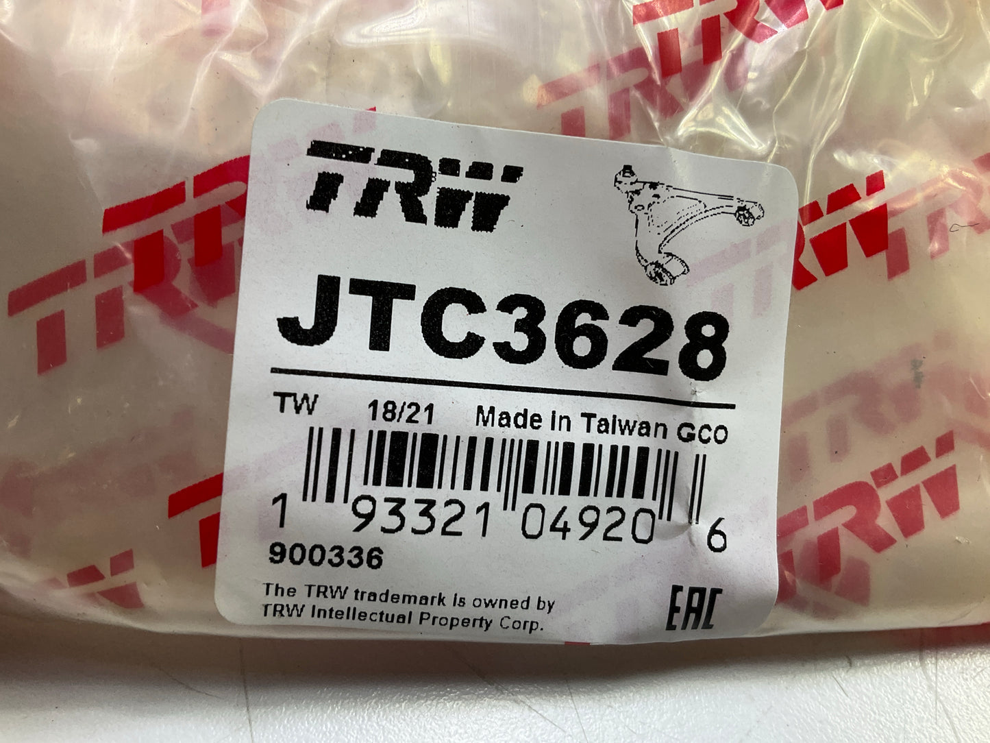 (2) TRW JTC3628 Rear Lower Suspension Control Arm