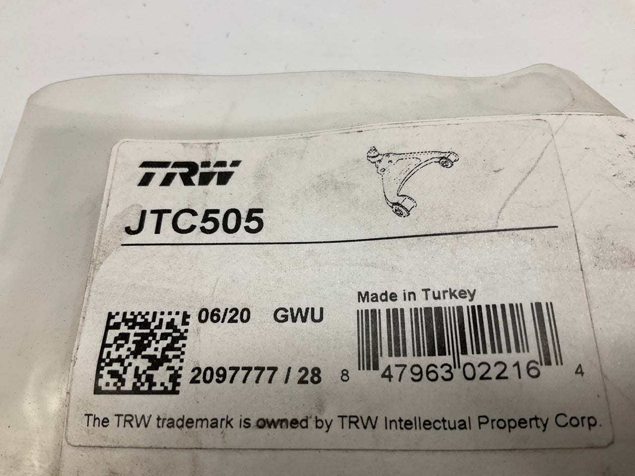 TRW JTC505 Front Left Lower Control Arm For 1996-2002 Toyota Corolla