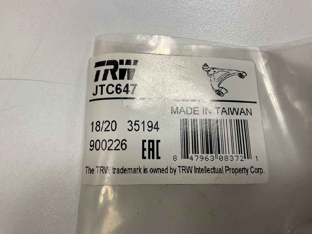 TRW JTC647 Rear Left Control Arm For 1992-1994 Mazda 323, 1990-94 Protege