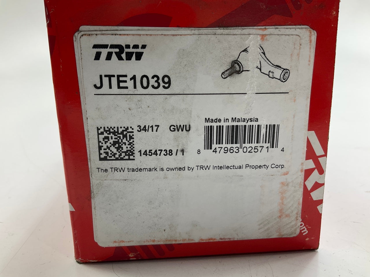 TRW JTE1039 Left Outer Steering Tie Rod End - 1996-2003 Mercedes E300 E320 E430