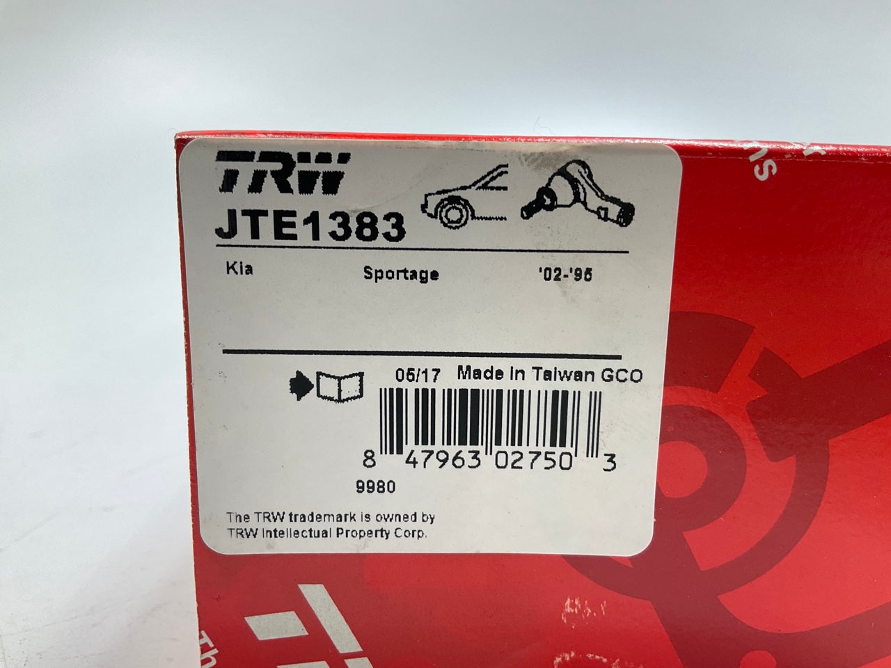 TRW JTE1383 Front Right Outer Steering Tie Rod End