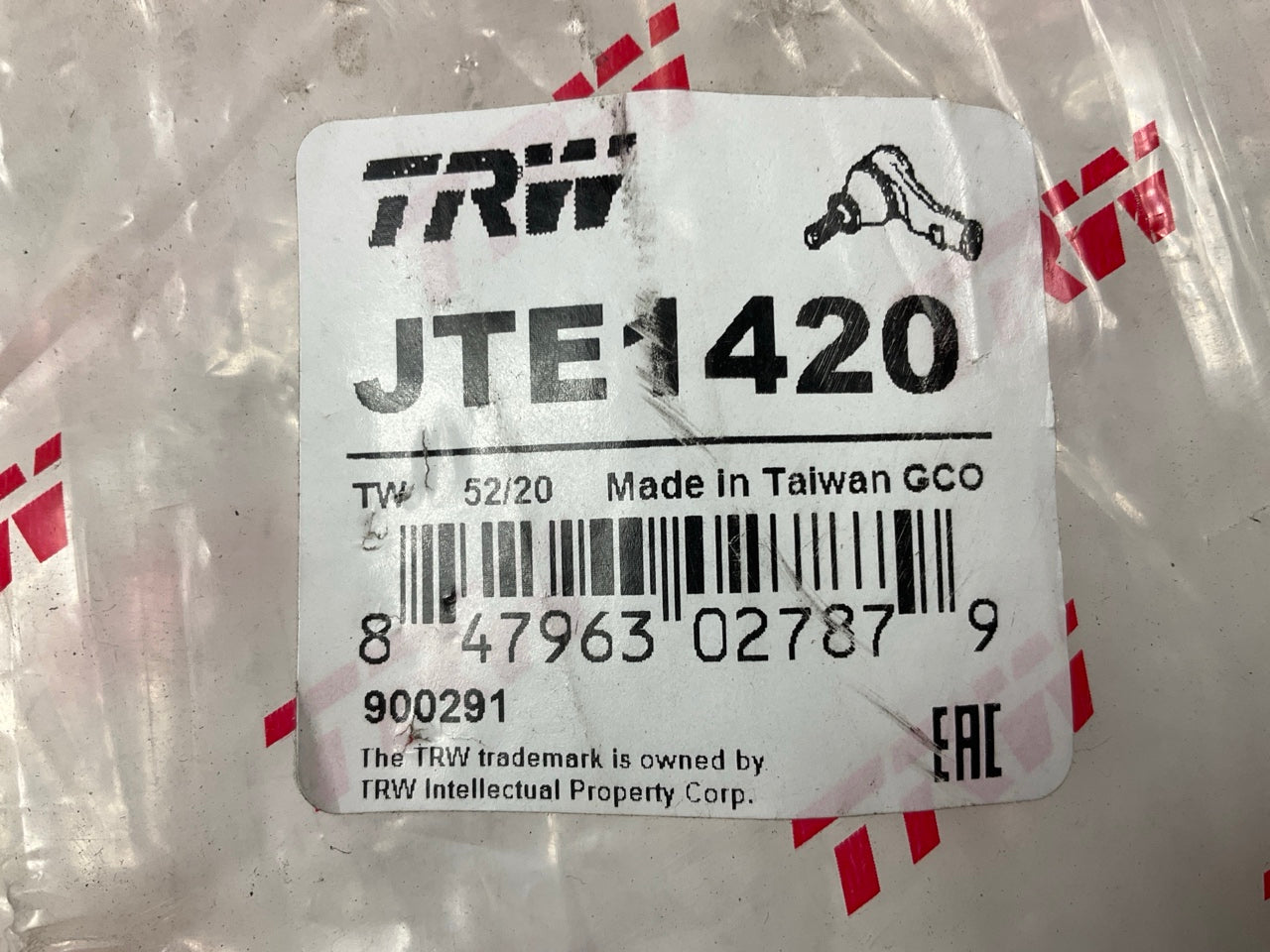 TRW JTE1420 Front Right Outer Steering Tie Rod End