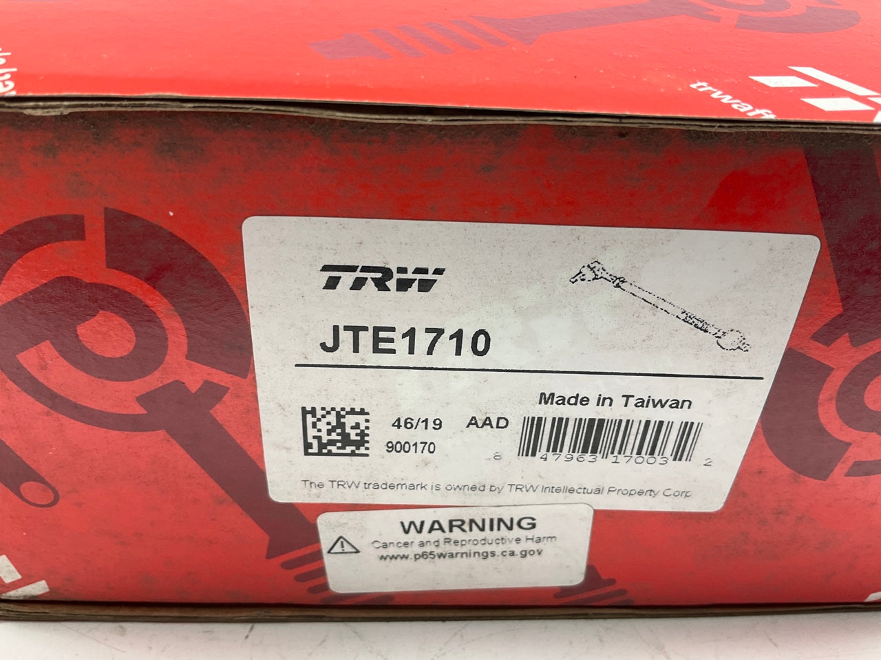TRW JTE1710 Left Outer Steering Tie Rod End 1993-1999 Chevrolet C70 C7500 Kodiak