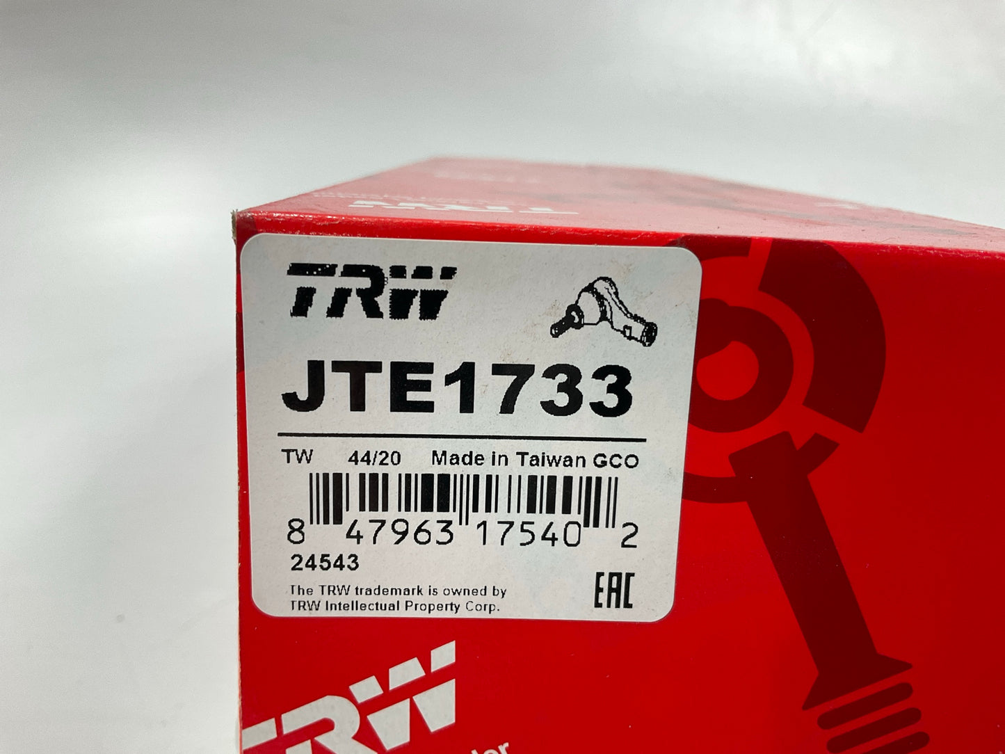 TRW JTE1733 Front Left Outer Steering Tie Rod End