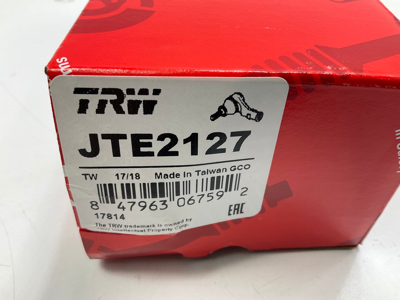 (2) TRW JTE2127 Front Outer Steering Tie Rod End