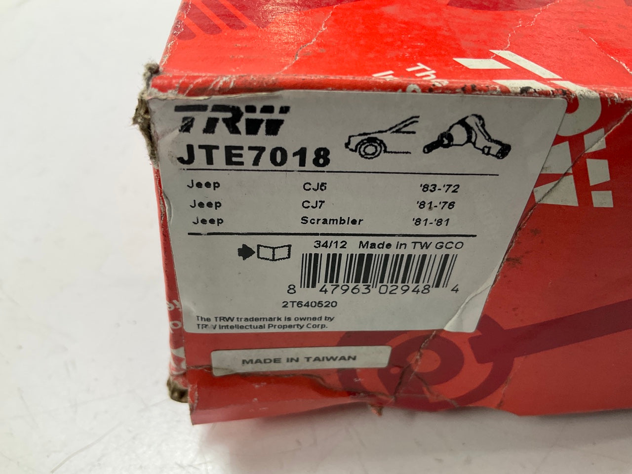 TRW JTE7018 Front Right Steering Tie Rod End