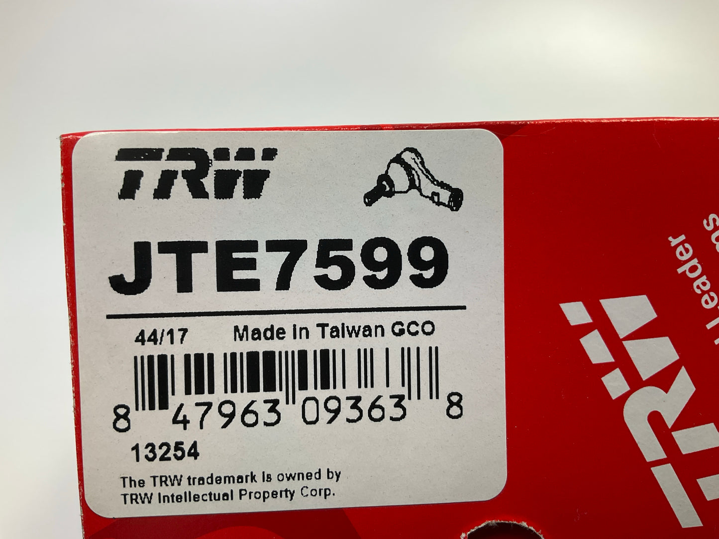 TRW JTE7599 Front Left Outer Steering Tie Rod End