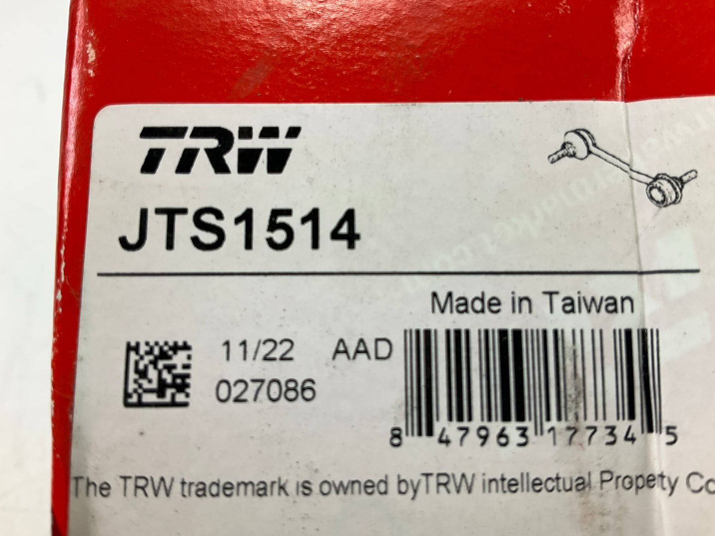 TRW JTS1514 Front Right Stabilizer Sway Bar Link Kit For 2007-2009 Kia Sorento