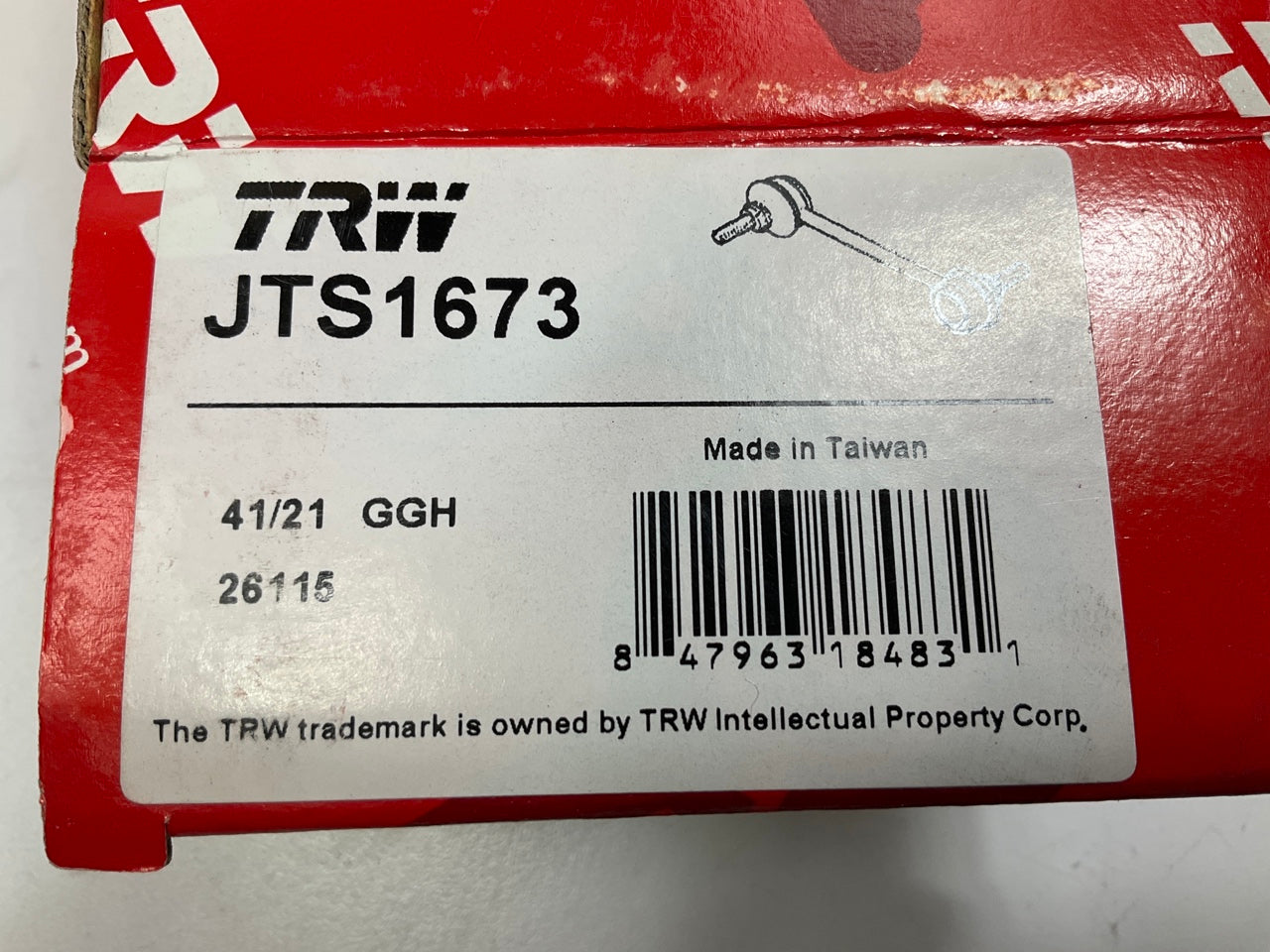 (2) TRW JTS1673 Rear Stabilizer Sway Bar Link Kit For 2013-2020 Lincoln MKZ