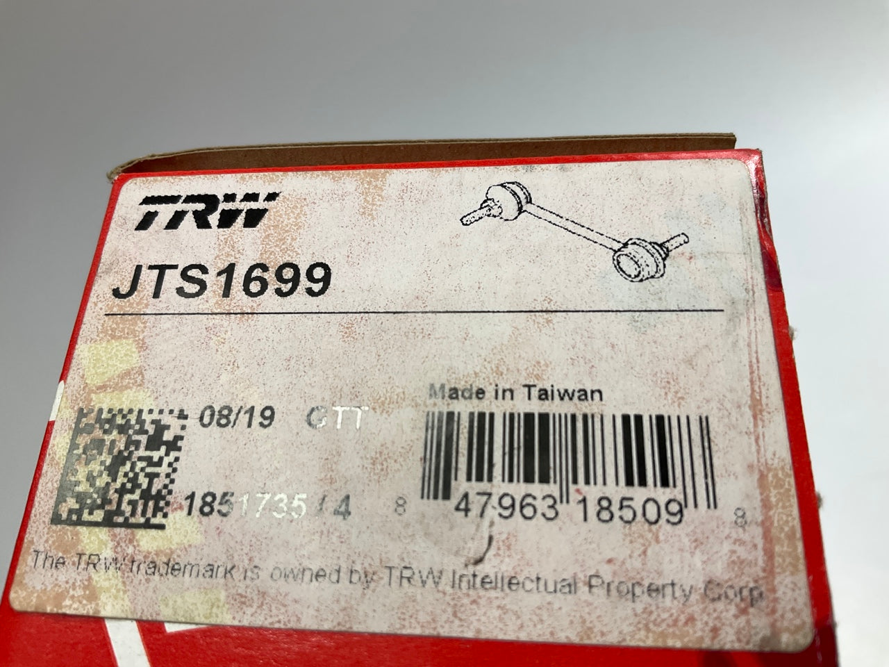 TRW JTS1699 Rear Suspension Stabilizer Sway Bar Link Kit