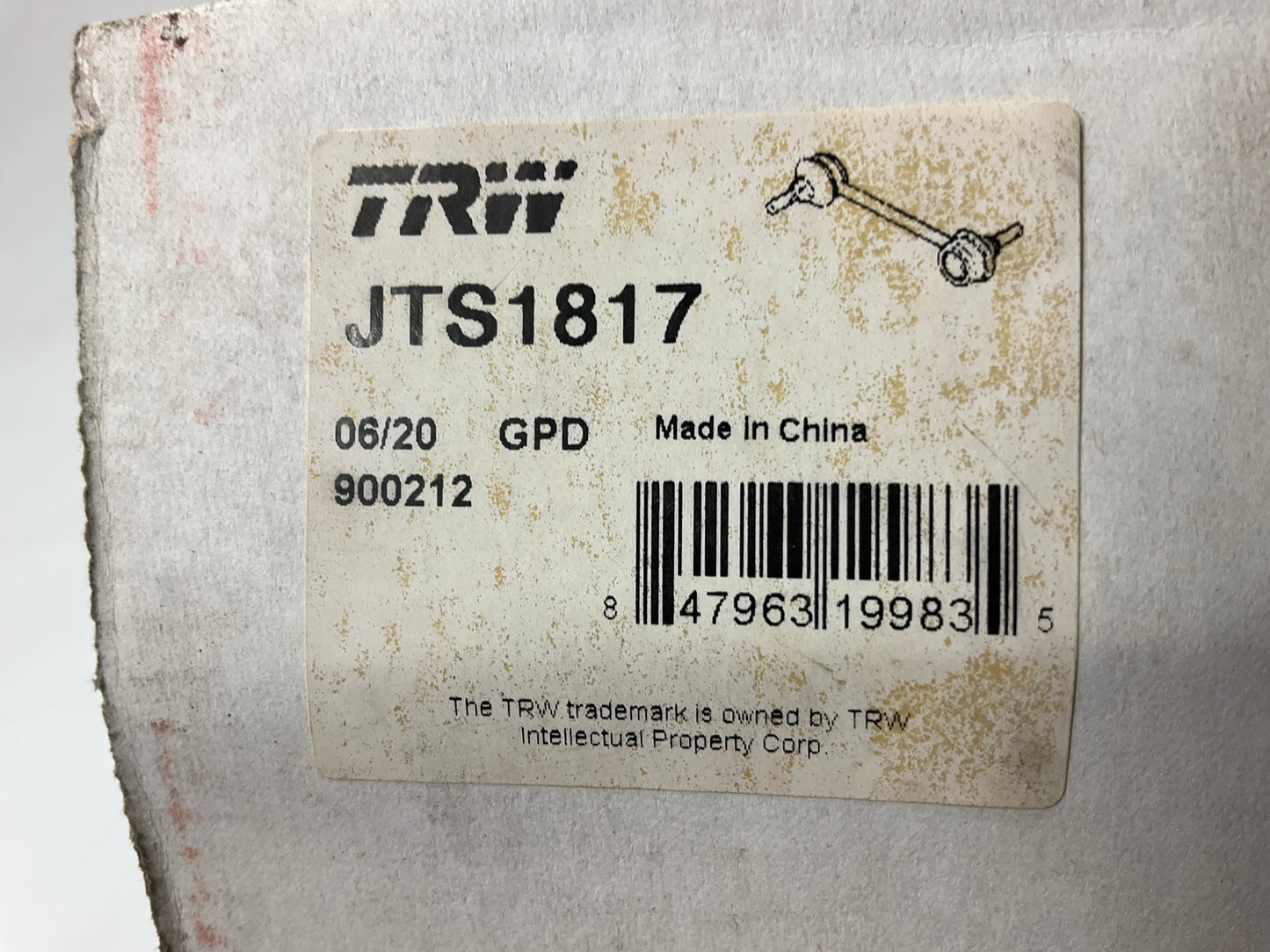 TRW JTS1817 Rear Suspension Stabilizer Sway Bar Link Kit
