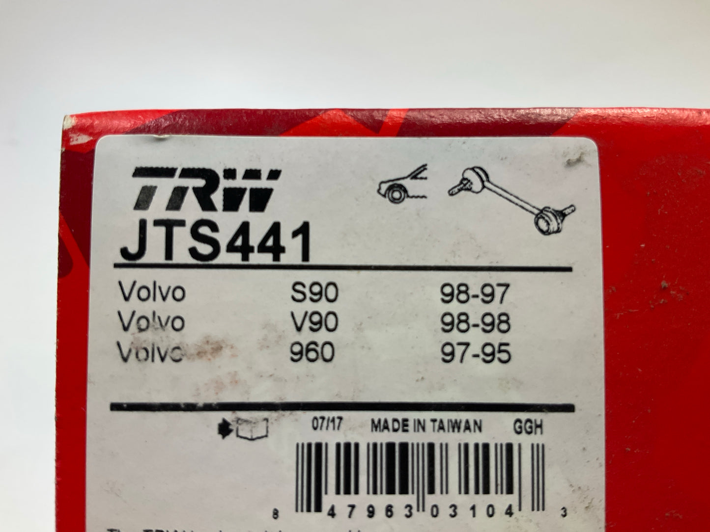 TRW JTS441 Front Suspension Stabilizer Sway Bar Link Kit