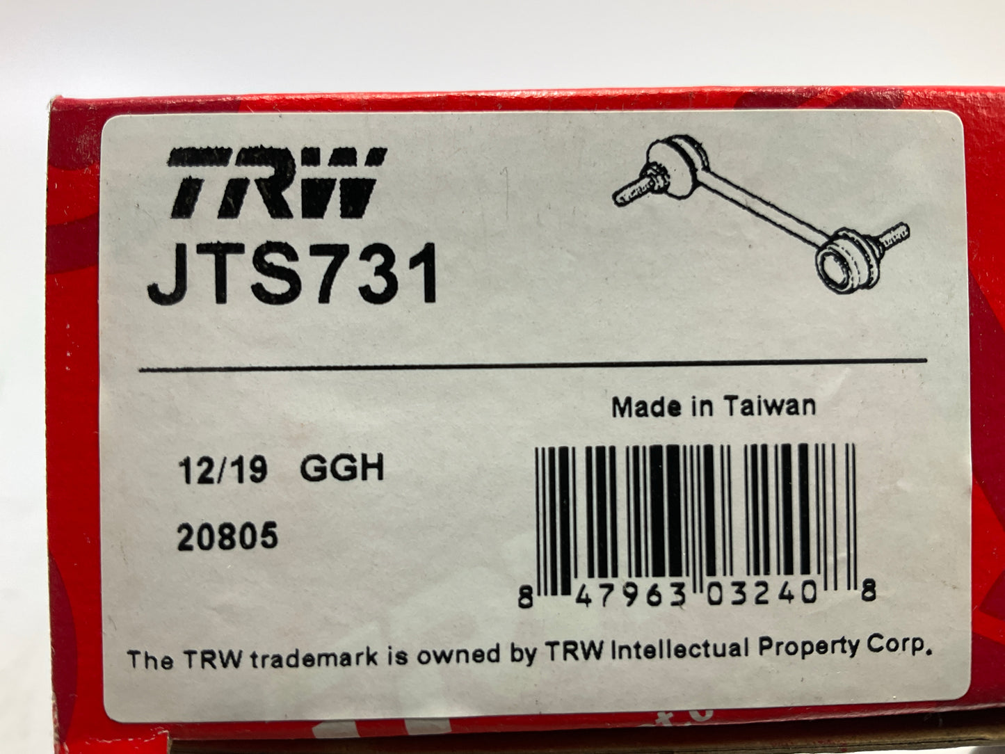 (2) TRW JTS731 Front Suspension Stabilizer Sway Bar Link Kit