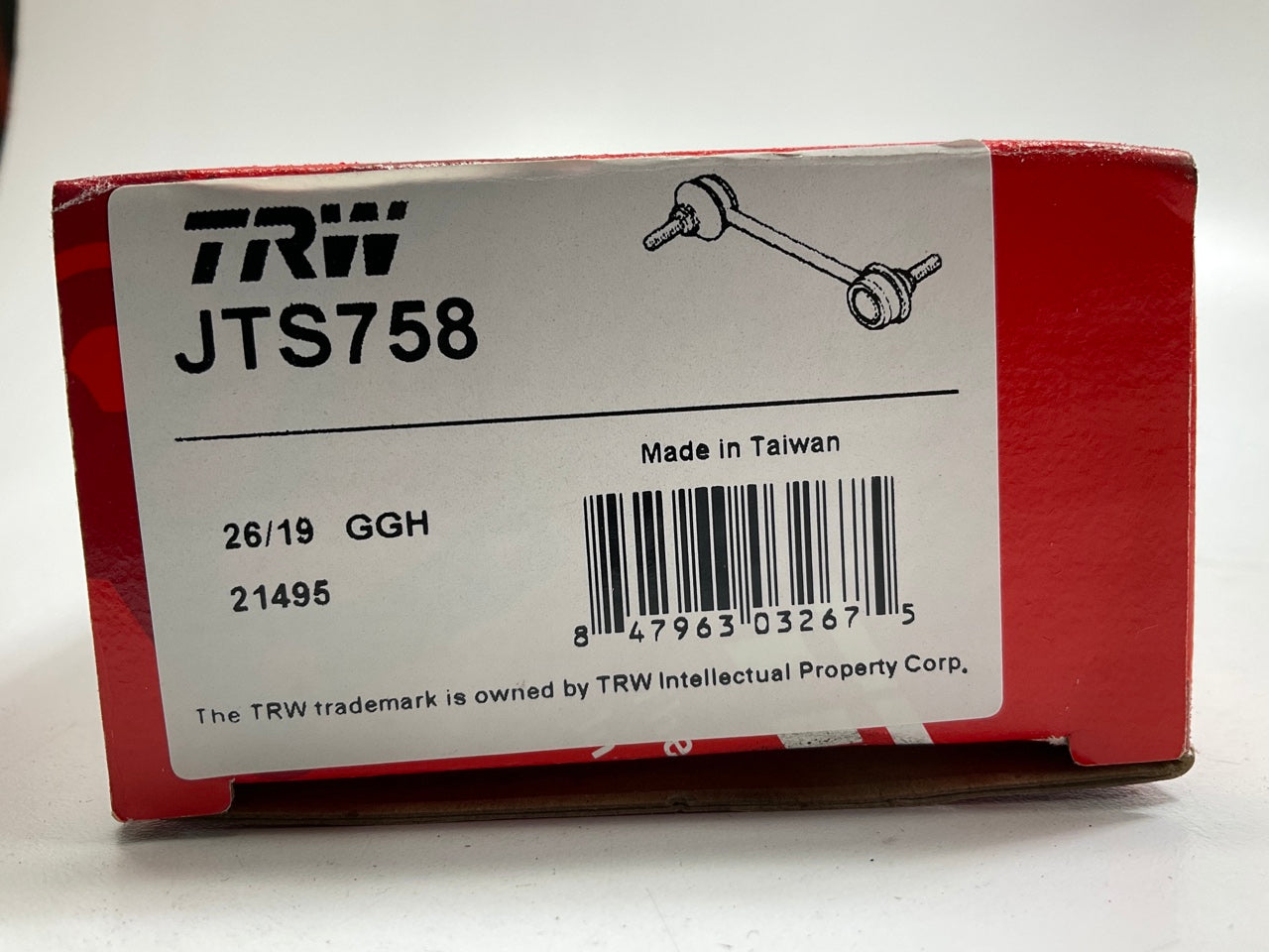 (2) TRW JTS758 Front Stabilizer Sway Bar Link Kit For 1987-1995 Jeep Wrangler