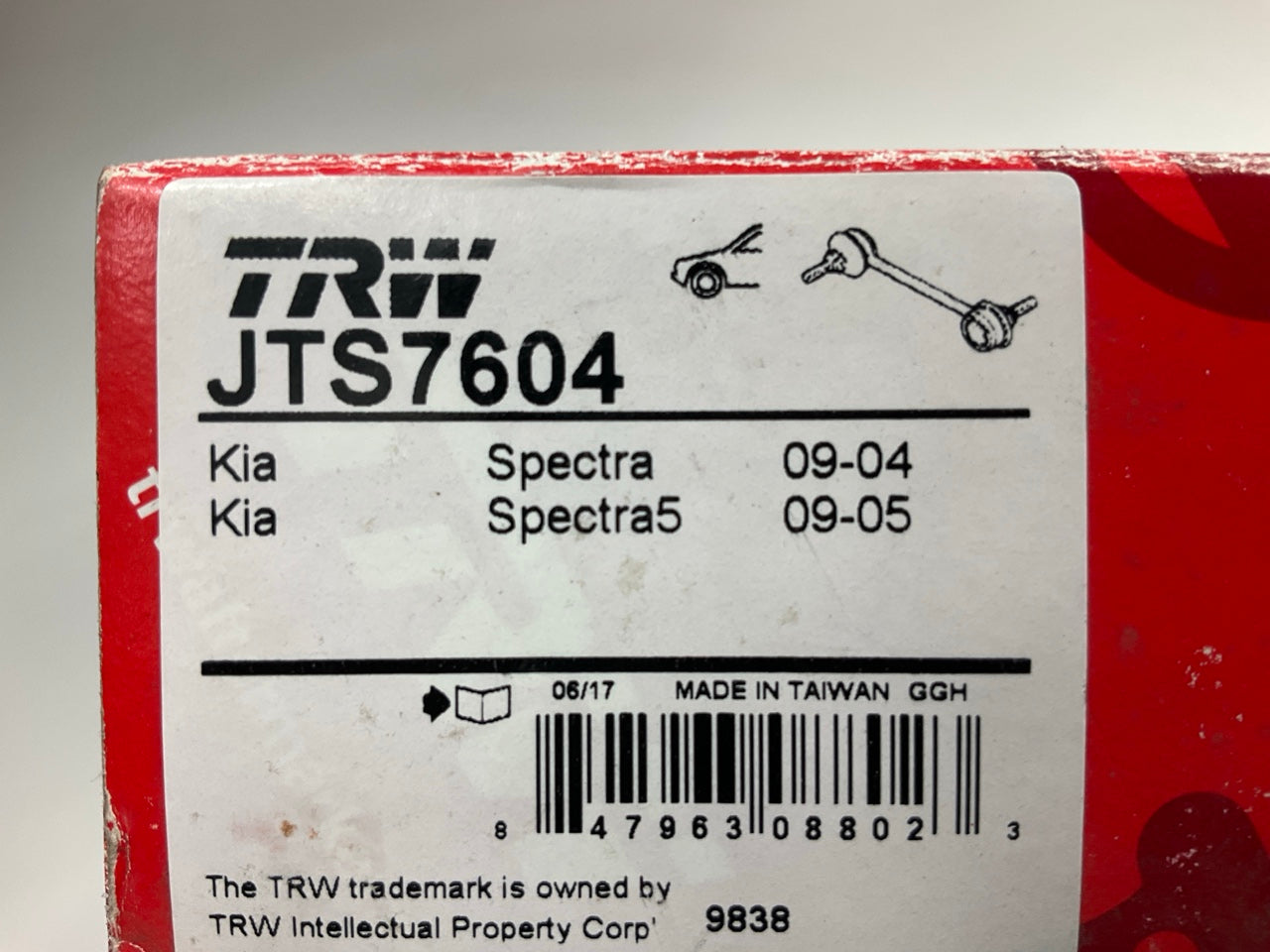 TRW JTS7604 Front Left Suspension Stabilizer Sway Bar Link Kit