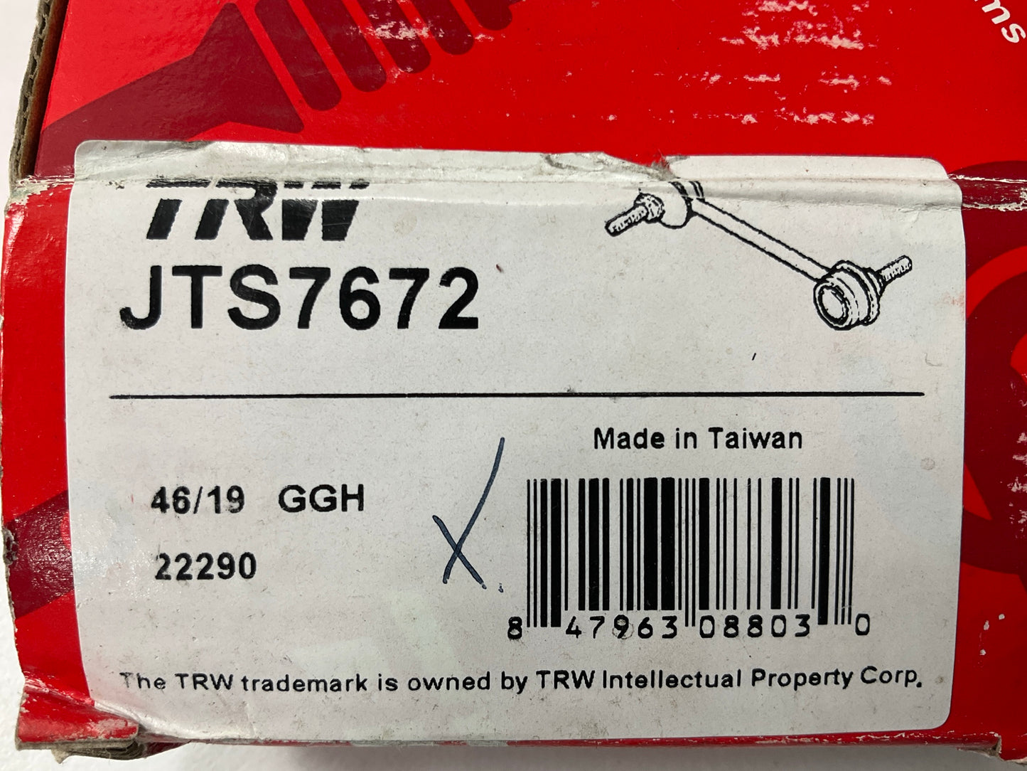 TRW JTS7672 Rear Suspension Stabilizer Sway Bar Link Kit