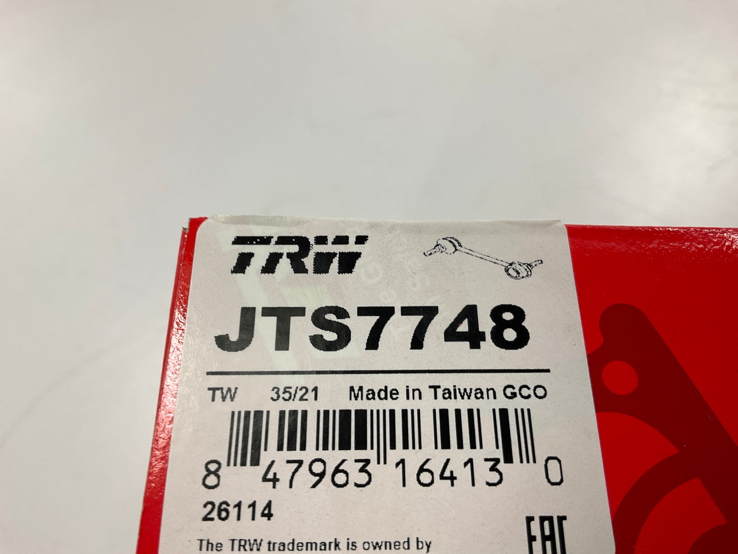 TRW JTS7748 Rear Stabilizer Sway Bar Link Kit For 2015-17 Volvo V60, 2008-10 V70